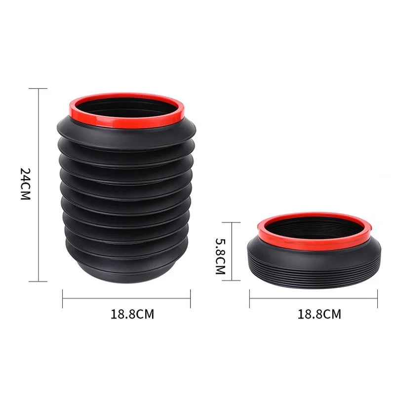 Folding Telescopic Trash Bin Car