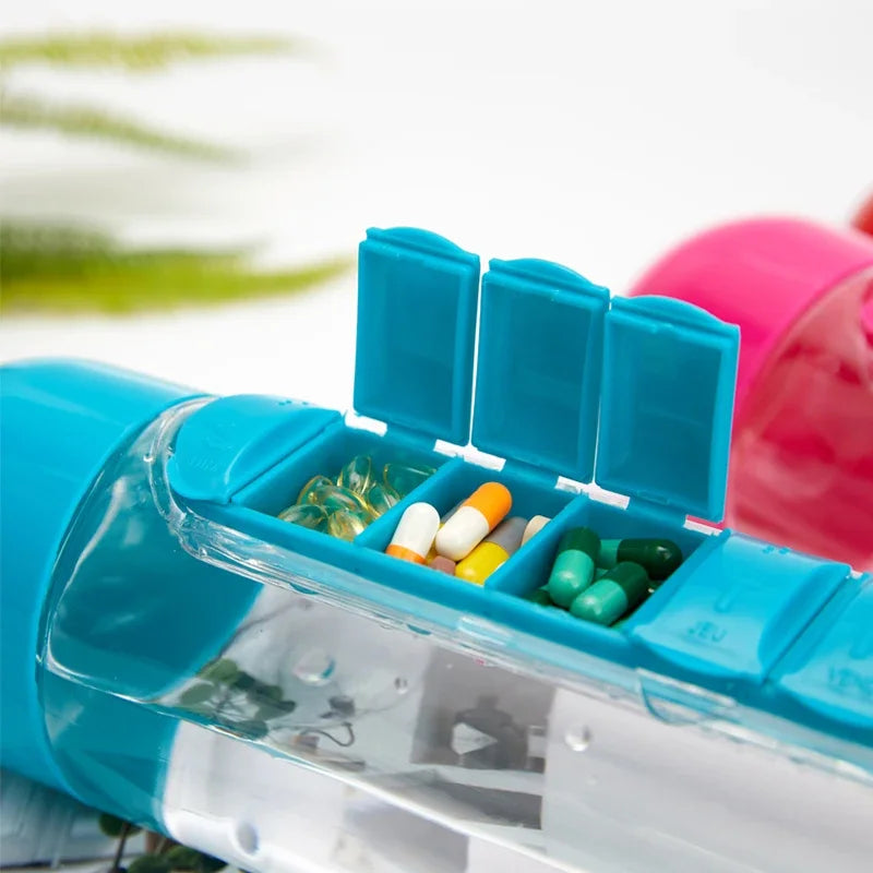 2 in 1 PILL BOX WATER BOTTLE