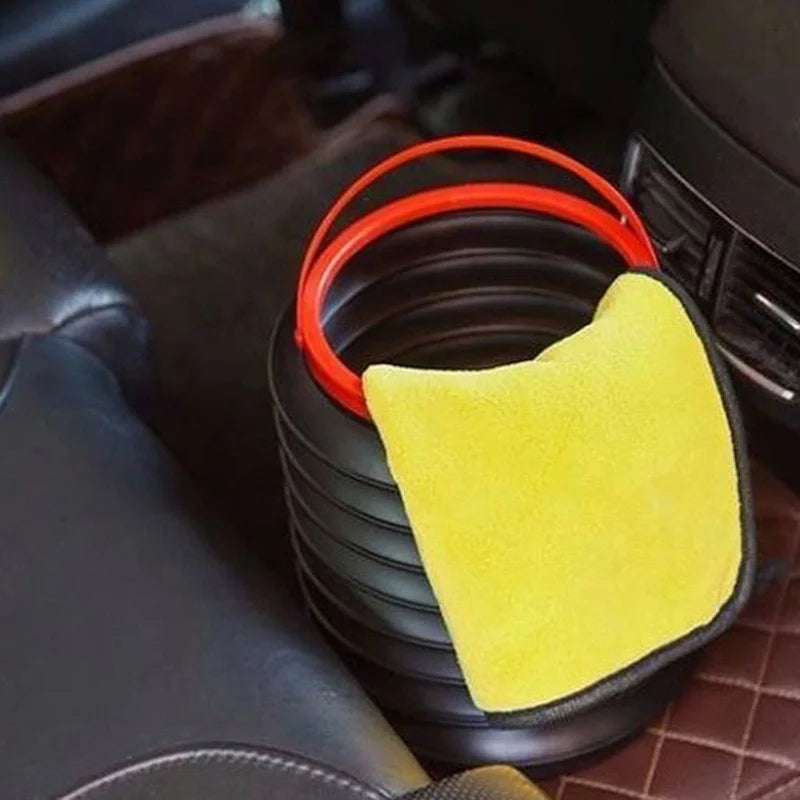 Folding Telescopic Trash Bin Car