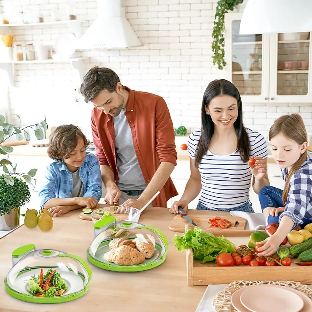 2-In-1 Microwave Steamer & Splash Protector Cover