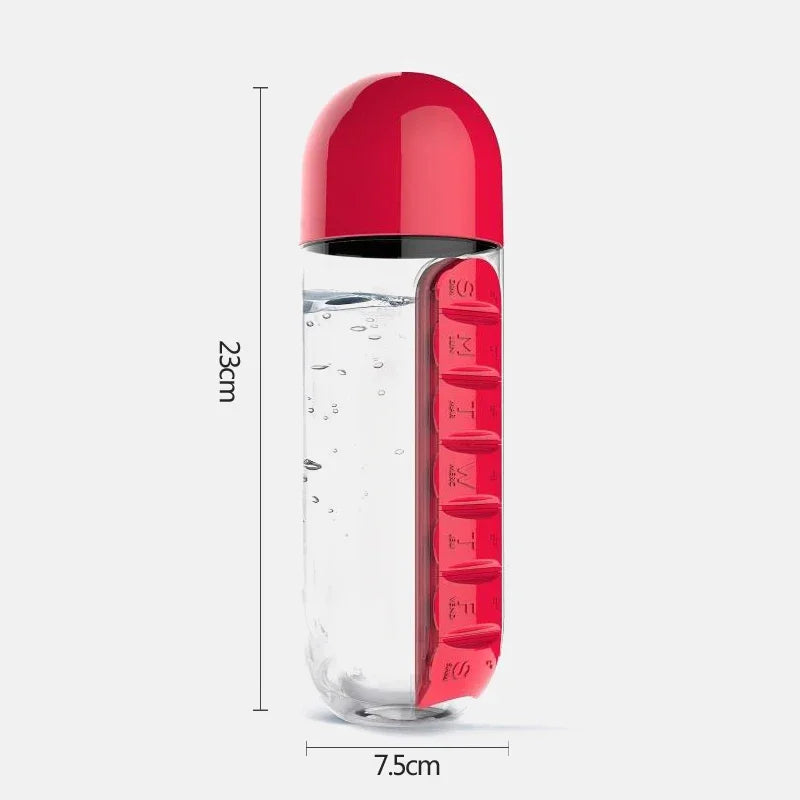 2 in 1 PILL BOX WATER BOTTLE