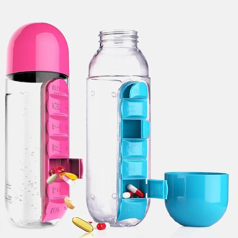 2 in 1 PILL BOX WATER BOTTLE