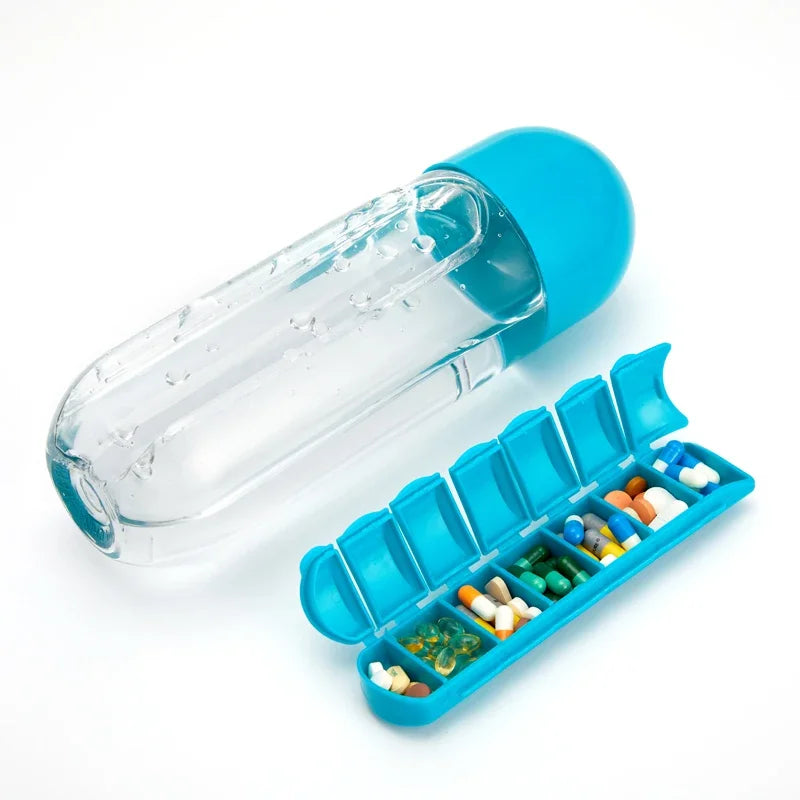 2 in 1 PILL BOX WATER BOTTLE