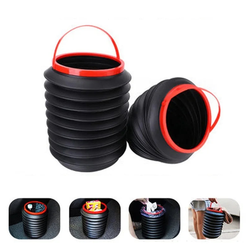 Folding Telescopic Trash Bin Car